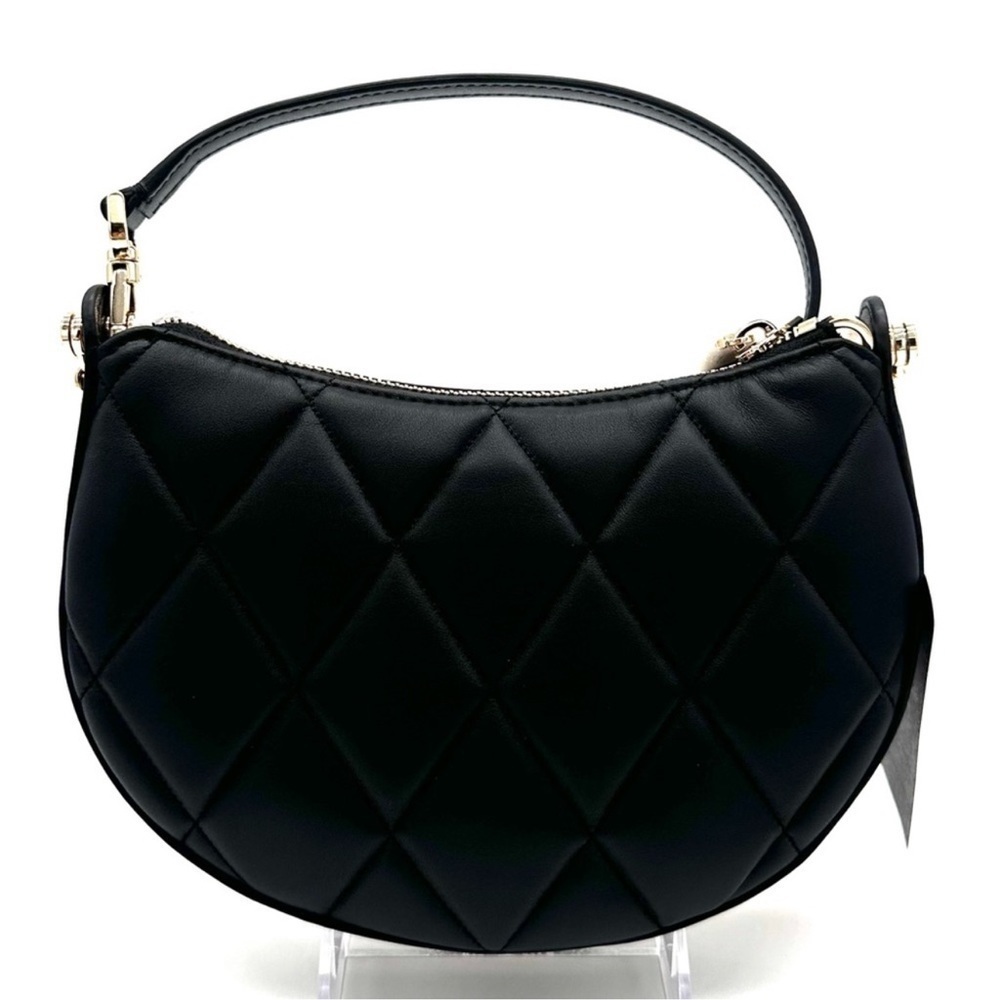 Kate Spade Carey Zip Top Crossbody Bag Black/Gold - Picture 8 of 15